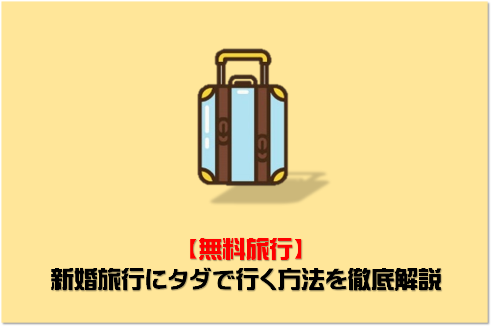 無料で旅行に行く方法 お金が無いからと新婚旅行を諦めないで 人生で数百万得をする方法を解説 自販機って儲かるの